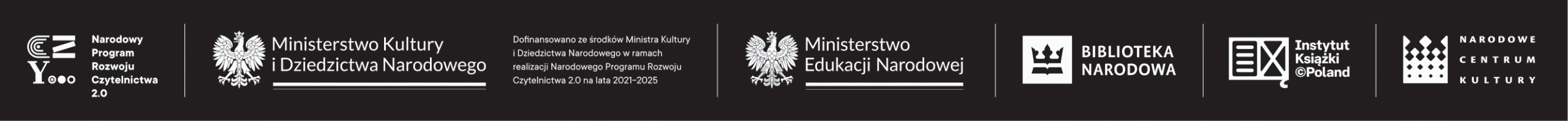 Narodowy Program Rozwoju Czytelnictwa 2.0 – logotypy partnerów programu
